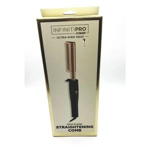InfinitiPro by Conair Gold-Plated Straightening Comb - Ultra-High Heat